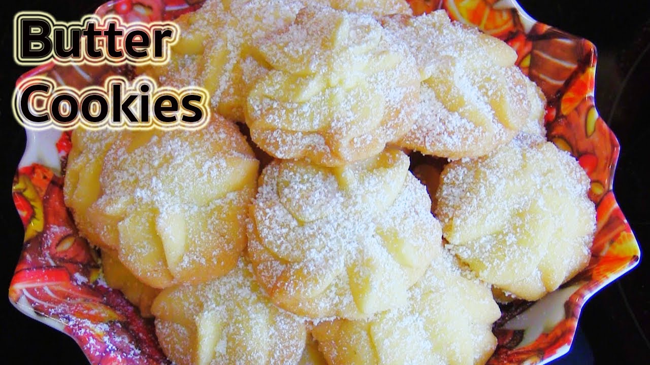 Basic Butter Cookies Recipe เบสิคคุกกี้เนย YouTube