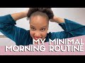 GRWM: Minimal Skincare, Makeup &amp; Natural Hair Morning Routine