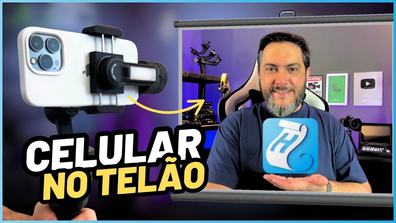 Como Usar o Celular como Câmera no Telão/Projeção com Holyrics (GRÁTIS)