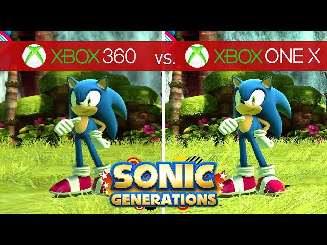 Sonic Generations Comparison - Xbox 360 vs. Xbox One X - YouTube