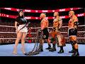 Lauren Vs Brock Lesnar Randy Orton Goldberg Match 