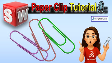 How to make a realistic paper Clip in SolidWorks — Sweep Along Path 📎🔧