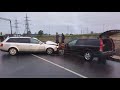 Volvo crash. Volvo XC70 vs Audi A6