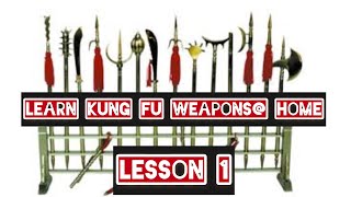 Learning kung fu weapon at home / lesson 1 , staff basics 初级棍术
