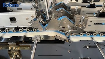 Rolam Hookless climbing folder gluer Chicken Donut Box Folding Gluing Machine 