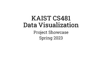 KAIST CS481 Data Visualization Project Showcase (Spring 2023)