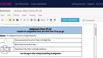 Student Checklist made digital with TeacherMade (app.teachermade.com)!