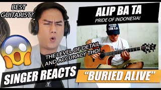 ALIP BA TA - Buried Alive - Avenged Sevenfold (COVER fingerstyle) | SINGER REACTION