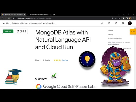 MongoDB Atlas with Natural Language API and Cloud Run || [GSP1094] || Solution