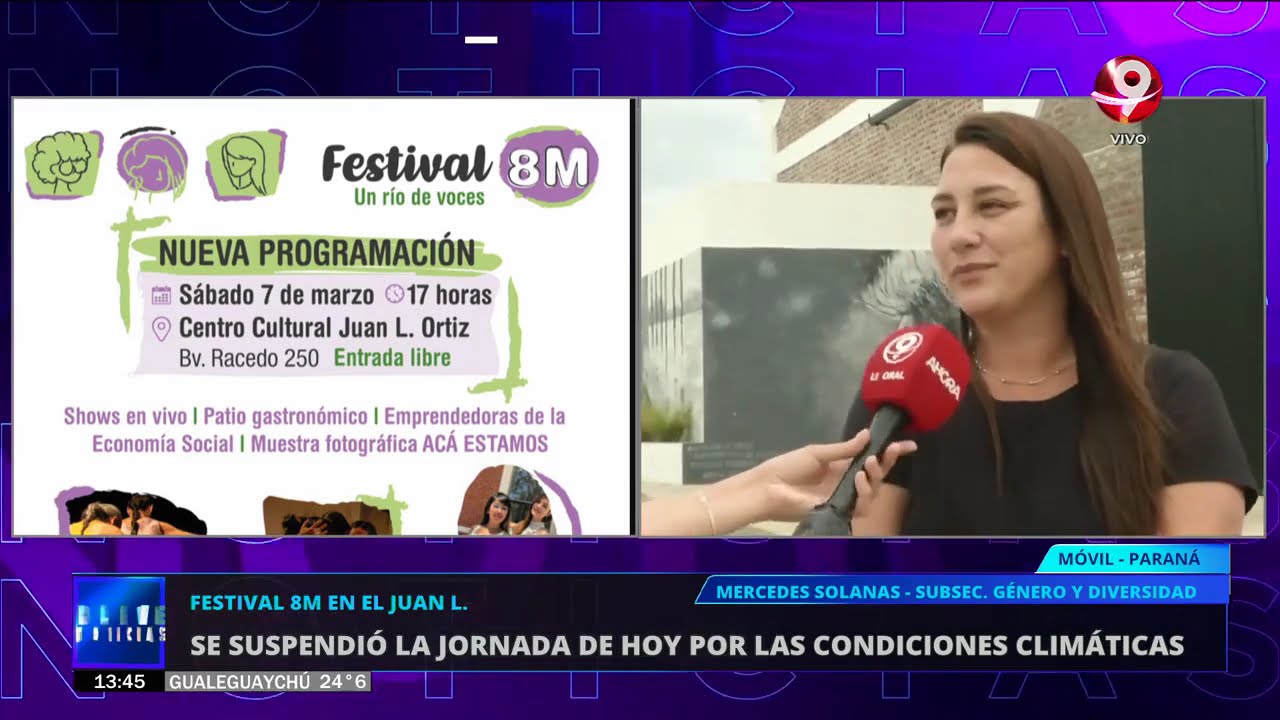 8 de Marzo: las actividades en el Juan L. Ortiz de Paraná