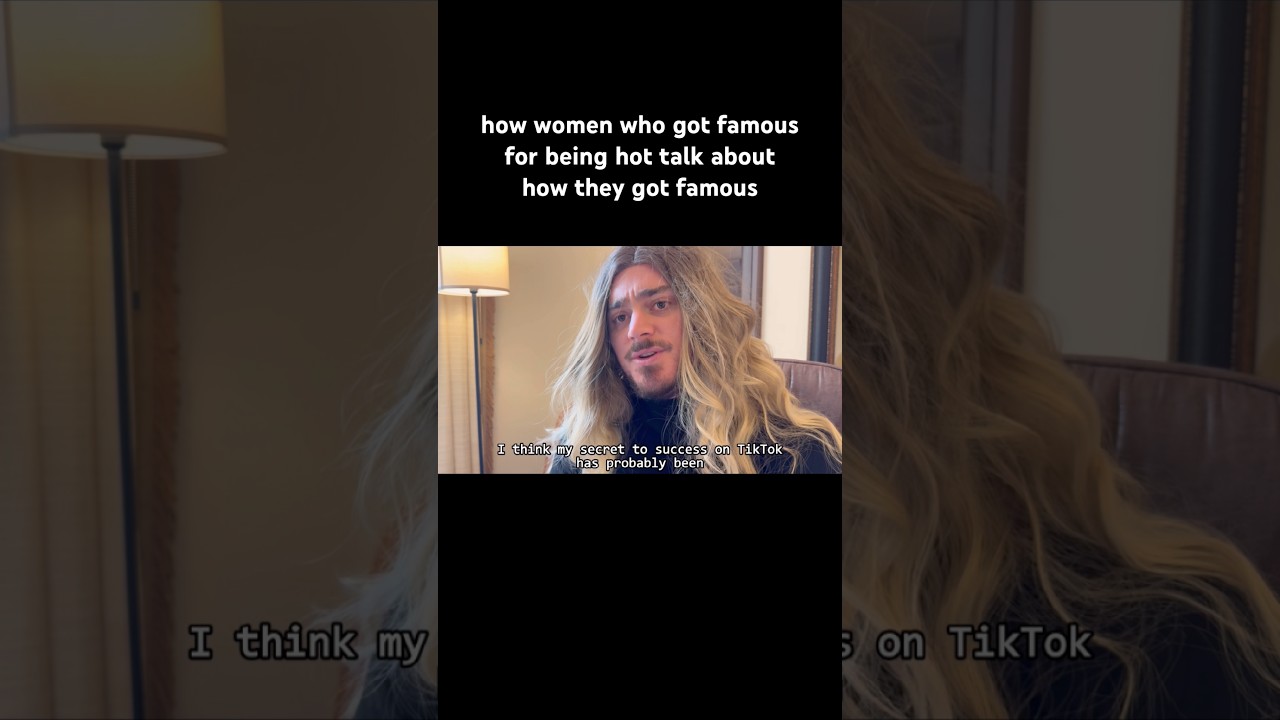 how women who got famous for being how explain how they got famous #shorts #comedy #funny