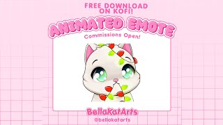 [ FREE ] Holiday Animated Emote Download! | Subscriber Twitch and Discord Reward on my Kofi!