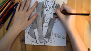 Gekkan Shojo Nozaki-Kun - Sakura Chiyo Speed Drawing