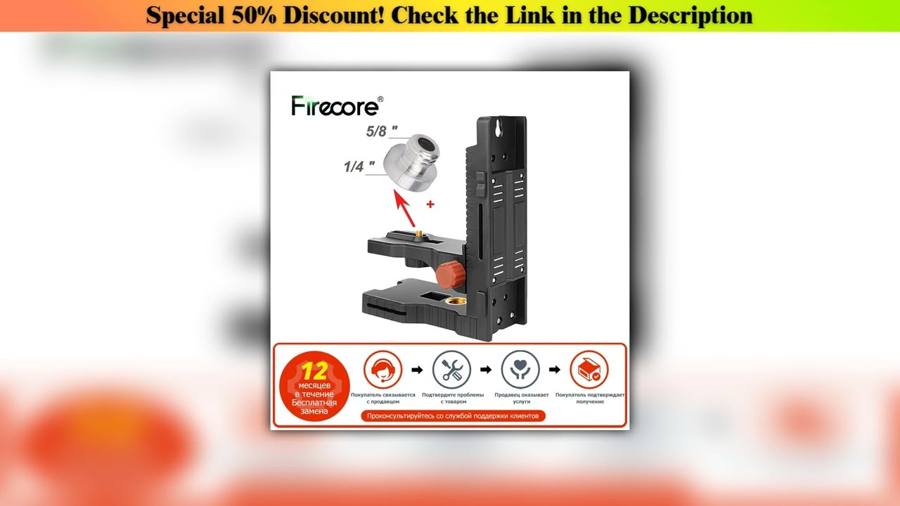 Best Seller FIRECORE L-shape Magnet Bracket Adjustable 1/4" and 5/8" Mount Adapter Stand For Laser•