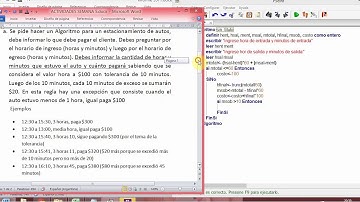 Resolucion Ejercicio A semana 5 Pseint  asignar si entonces si anidado segun trunc redon mod