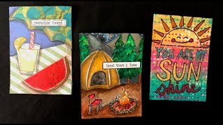 #RefreshingSummertimeArt Summer Themed Artist Trading Cards screenshot 5