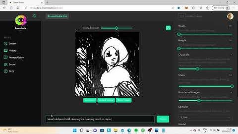 Using Dream Studio AI to give more detail in my traditional drawings