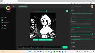 Using Dream Studio AI to give more detail in my traditional drawings screenshot 4