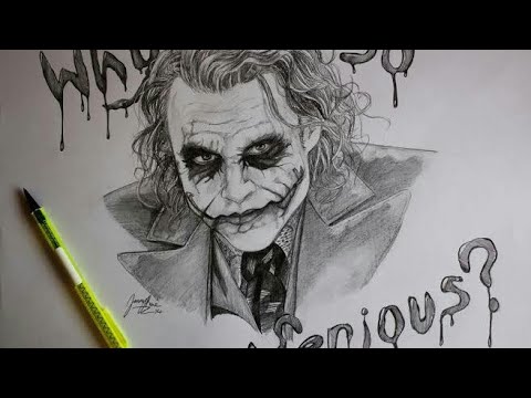 Featured image of post Easy Pencil Easy Joker Face Drawing : Easy pencil drawing presents stop motion drawing animation of the famous character kowalski from the movie penguins of madagascar.