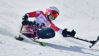 女子滑降座位で村岡が銀 平昌パラ、日本勢初のメダル