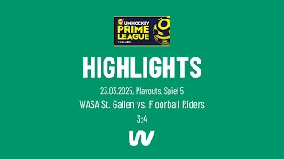 Highlights L-Upl Playouts Wasa Vs. Fb Riders Dbr 34