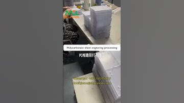 Polycarbonate sheet engraving processing