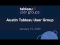 Austin Tableau User Group 15 Jan 2026