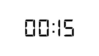 15 seconds countdown digital timer