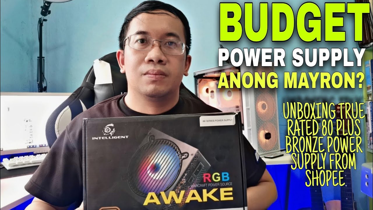 Intelligent Awake RGB 700W Power Supply Unboxing Budget Power supply