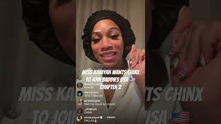 Miss Kaniyah gets on live
