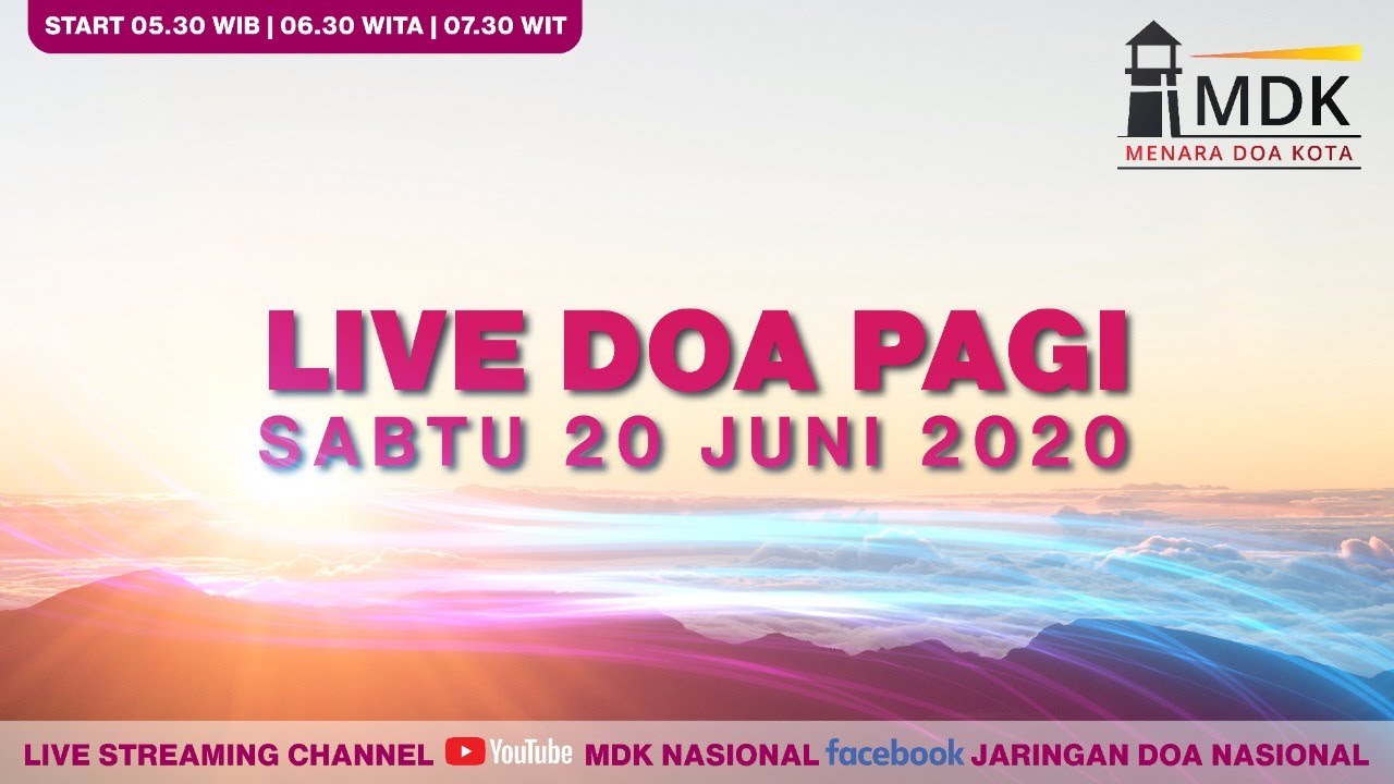 Doa Pagi Mdk Youtube