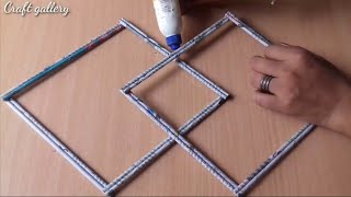 5 Easy and Beautiful Paper Flower Wall Hanging Ideas | 5 Newspaper Wall Hanging Ideas | Paper Craft
