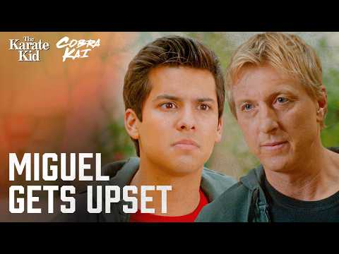 Miguel Gets Upset With Johnny | Cobra Kai (Xolo Maridueña, William Zabka)