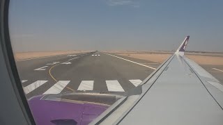 4K Air Cairo A320NEO Takeoff from Hurghada.