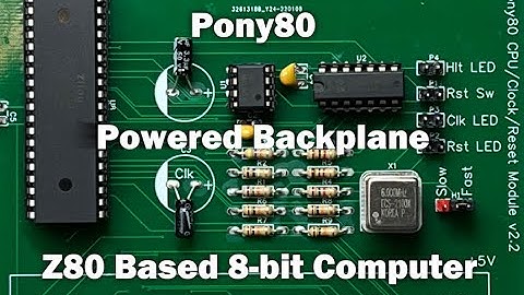 PCB Design - Pony80 Backplane with Power Regulator - My Z80 homebrew computer!