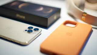 iPhone 12 Pro Max Gold Unboxing | Kumquat MagSafe Silicone Case | 4K HDR 60 (Shot on iPhone 12 Pro)