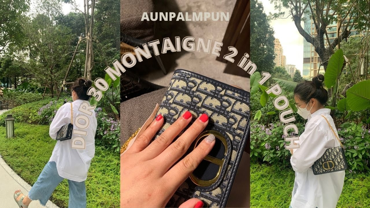 AunPalmPun, Dior 30 Montaigne 2 in 1 pouch