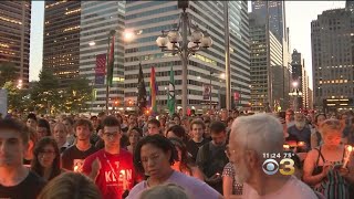 Vigil Held In Center City In Honor Of Charlottesville Victims