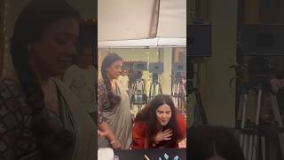 it's #ishita di birthday 🎂 celebration 🎊 #bts of #anupama set with lot's of fun 😜 #rupaliganguly 😘