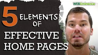 5 Key HOMEPAGE Design Elements - With REAL EXAMPLES