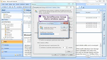 How to configure emails reception with Outlook 2007?