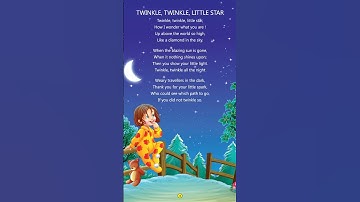 Thumbnail of Twinkle twinkle little star rhymes l #twinkletwinkle #animatedkidsvideos #animation #childrenmusic |
