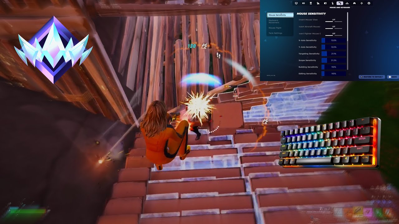 NEW *BEST* KEYBOARD AND MOUSE SETTINGS FOR CHAPTER 7🎯(BETTER AIM / MOVEMENT & FASTER EDIT⚡️