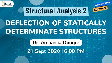 Structural Analysis 2 - Deflection of Statically Determinate Structures - 21 Sep, 6 PM