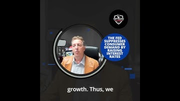 The Fed suppresses consumer demand by raising interest rates