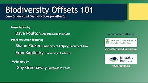 Biodiversity Offsets 101