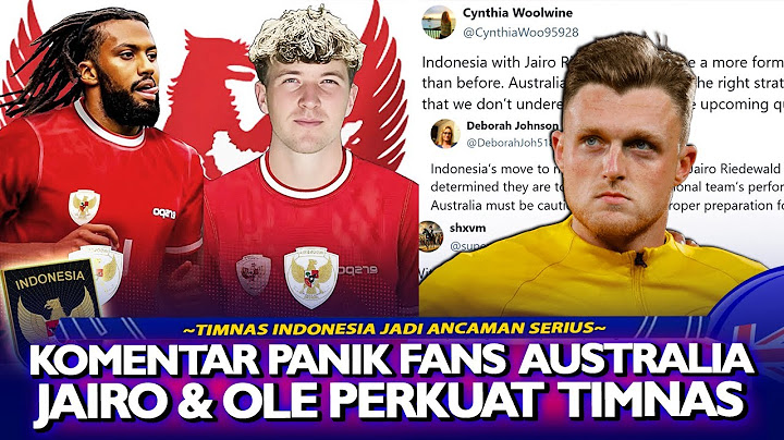🔴JADI ANCAMAN SERIUS ! Komentar PANIK Fans Australia Usai Dengar Jairo Riedewald Menyusul OLe Romeny