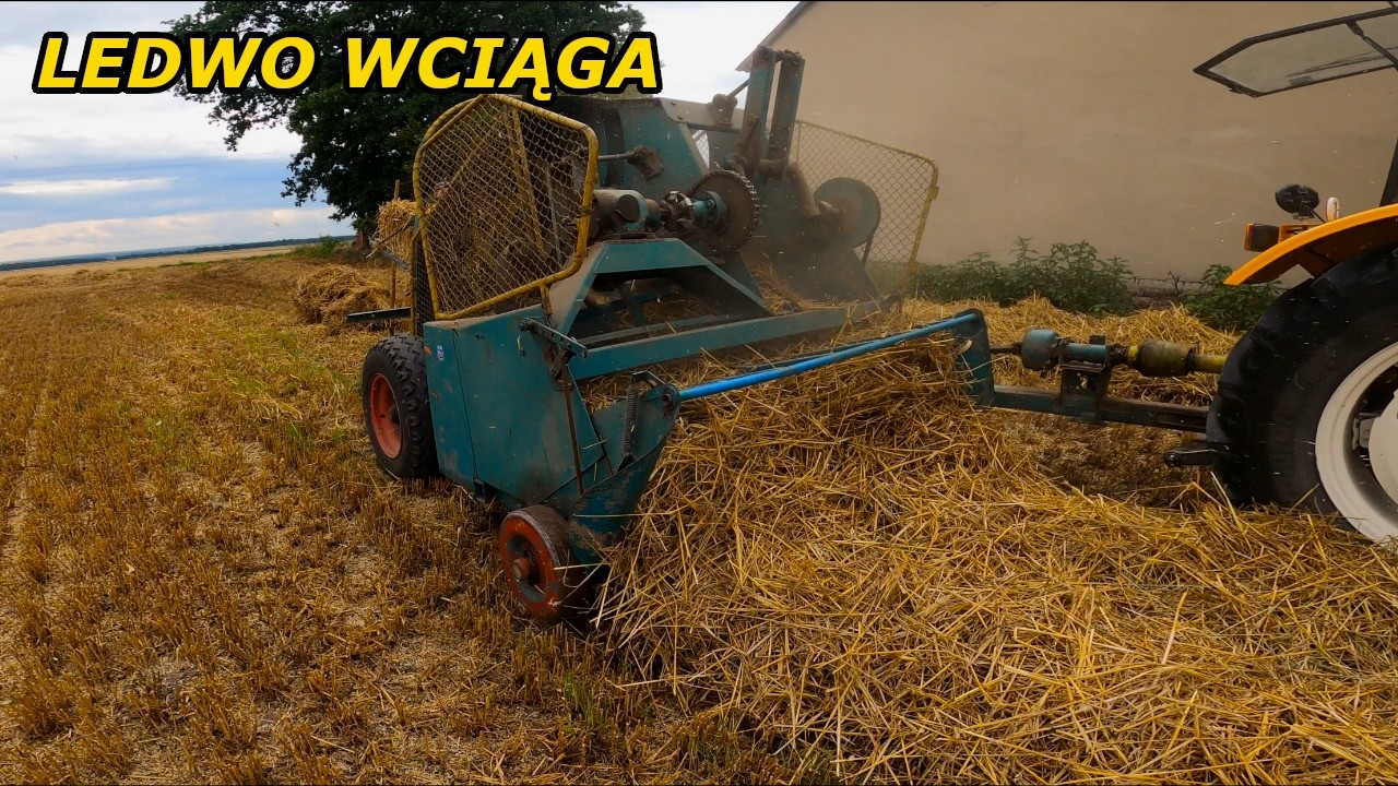 URSUS C-360 3P PRESOWANIE SŁOMY  FORTSCHRITT LEDWO JEDZIE WYWOZIMY PSZENŻYTO [VLOG 139]