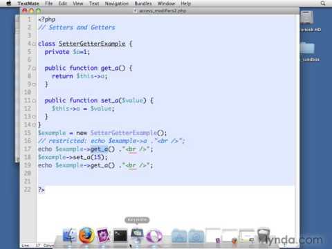PHP Tutorial   Advanced   04 03  Using setters and getters
