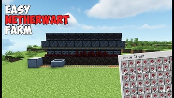 Easy Minecraft Nether Wart Farm For Beginners! (1.21 Tutorial)